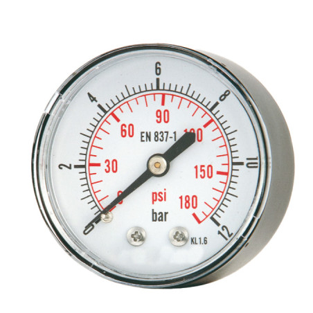 MANOMETRO ABS D.50 1/4" POST. 0-12 BAR